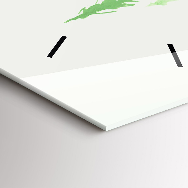 Orologio verticale Dipingere la foresta verde