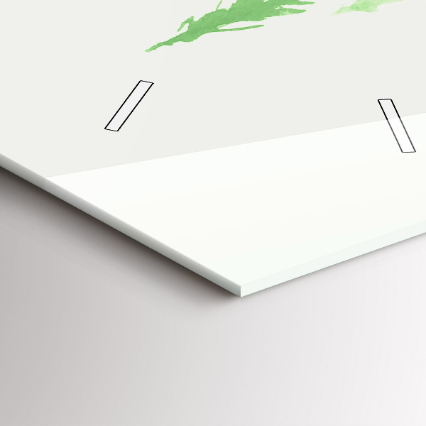 Orologio verticale Dipingere la foresta verde