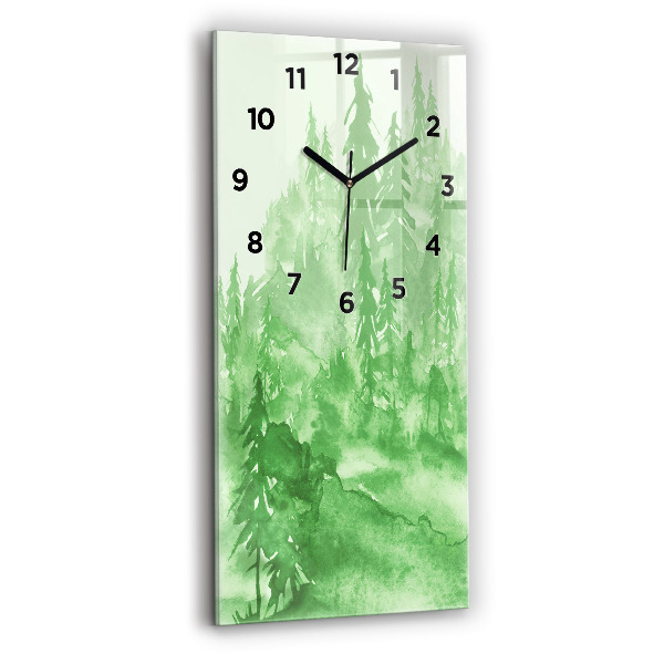Orologio verticale Dipingere la foresta verde