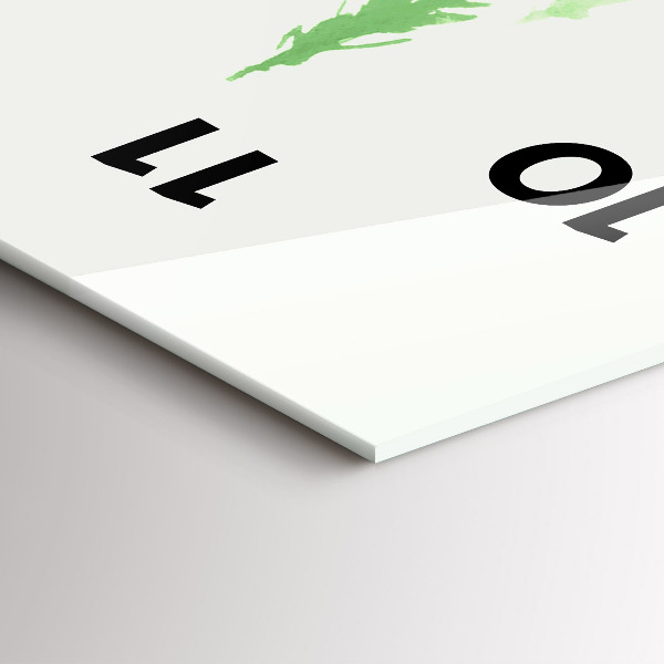 Orologio verticale Dipingere la foresta verde