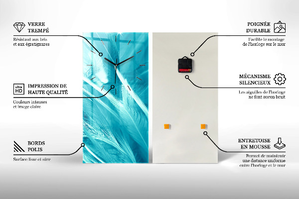 Orologio verticale collage surrealista