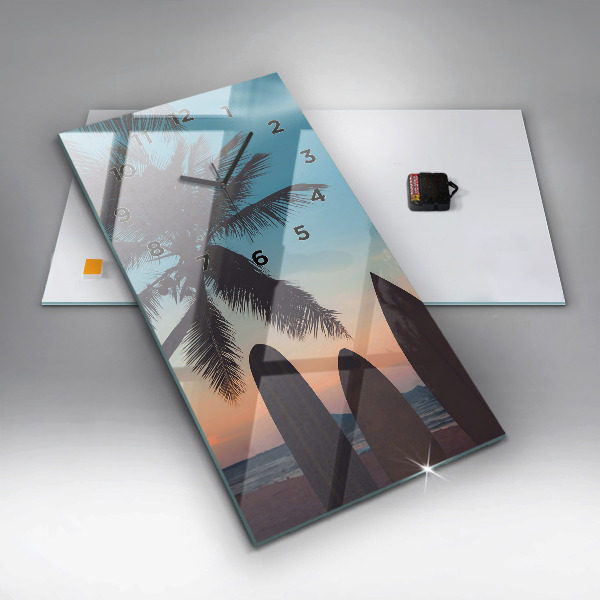 Orologio verticale Surf sulla spiaggia