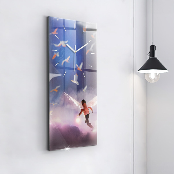 Orologio verticale Ragazzo con le ali