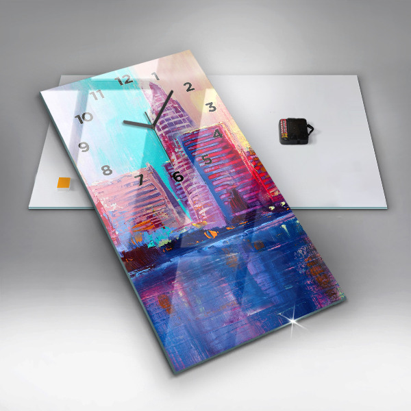 Orologio verticale Astrazione del grattacielo