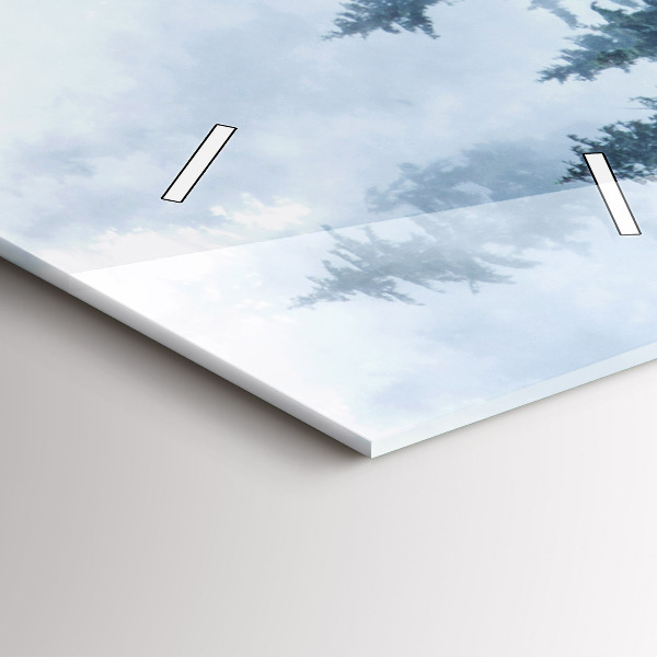 Orologio verticale Paesaggio montano nebbioso