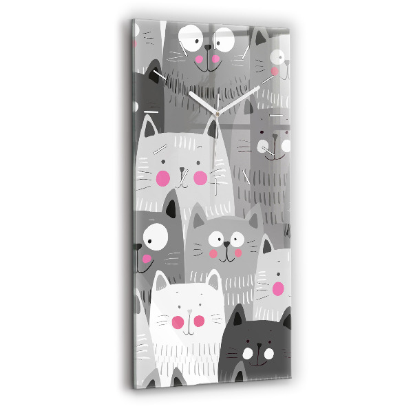 Orologio verticale Modello con gatti