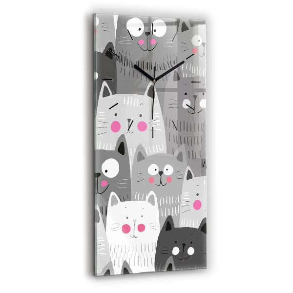 Orologio verticale Modello con gatti
