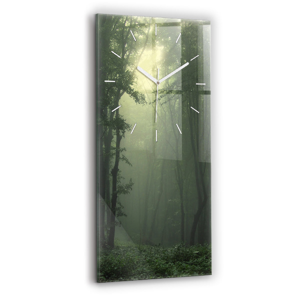 Orologio verticale Foresta nebbiosa al mattino