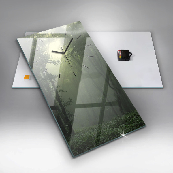 Orologio verticale Foresta nebbiosa al mattino