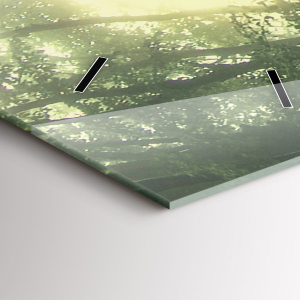 Orologio verticale Foresta nebbiosa al mattino