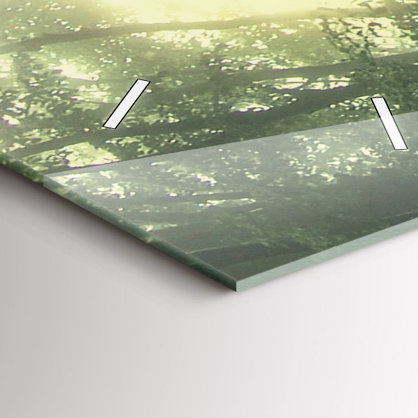 Orologio verticale Foresta nebbiosa al mattino