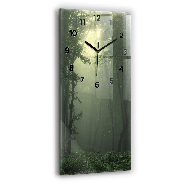 Orologio verticale Foresta nebbiosa al mattino