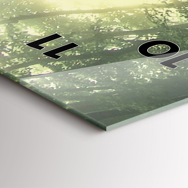 Orologio verticale Foresta nebbiosa al mattino