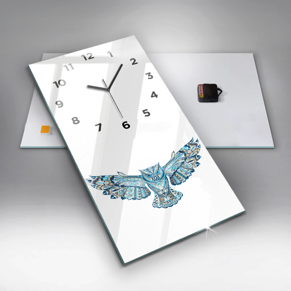 Orologio verticale Gufo in volo