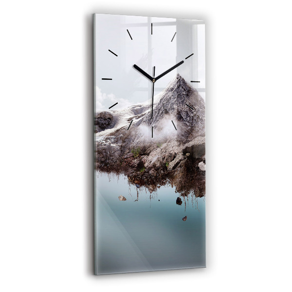 Orologio verticale Isola volante e cascata