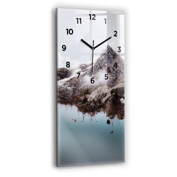 Orologio verticale Isola volante e cascata