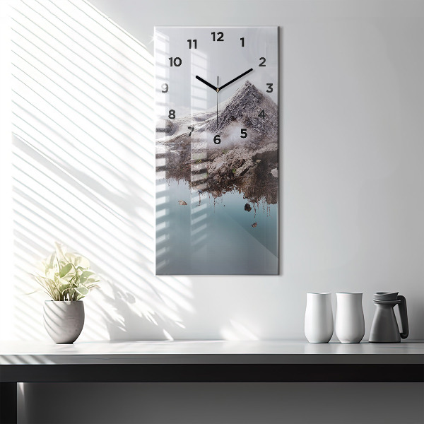Orologio verticale Isola volante e cascata