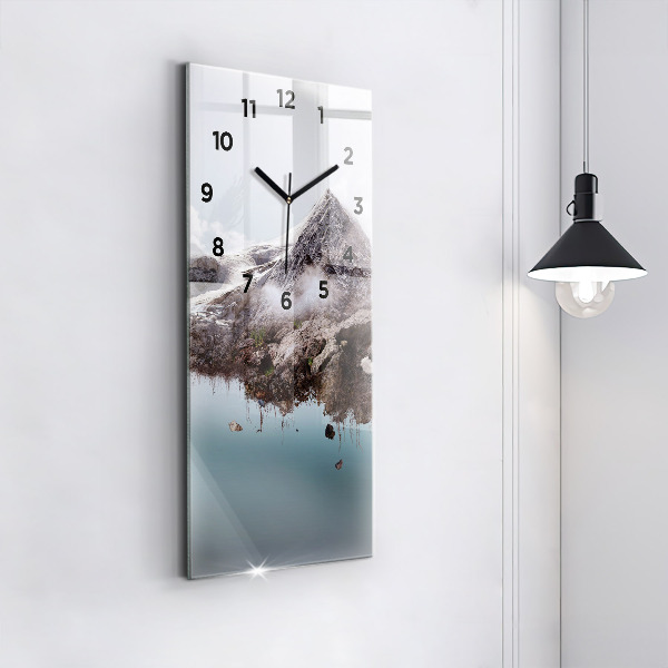 Orologio verticale Isola volante e cascata