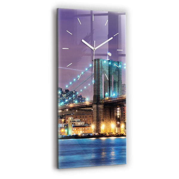 Orologio verticale Ponte di Brooklyn e East River