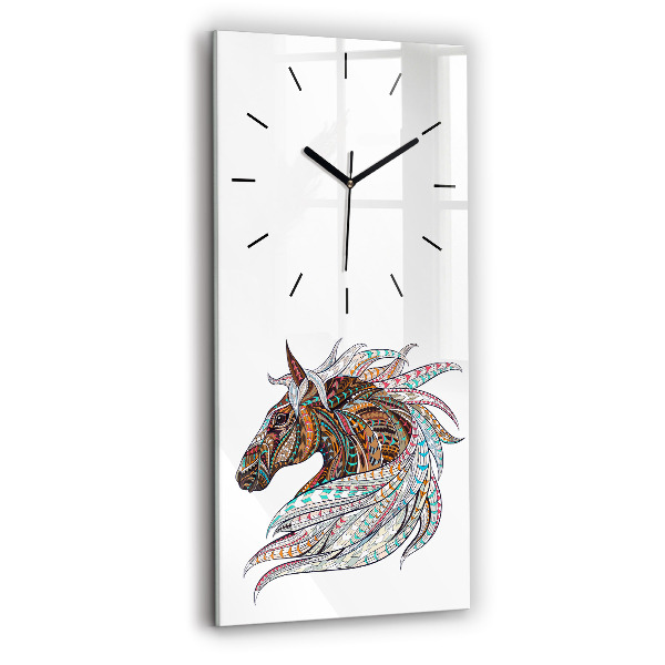 Orologio verticale Illustrazione di cavallo