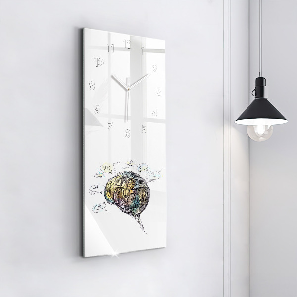Orologio verticale Rappresentazione artistica del cervello