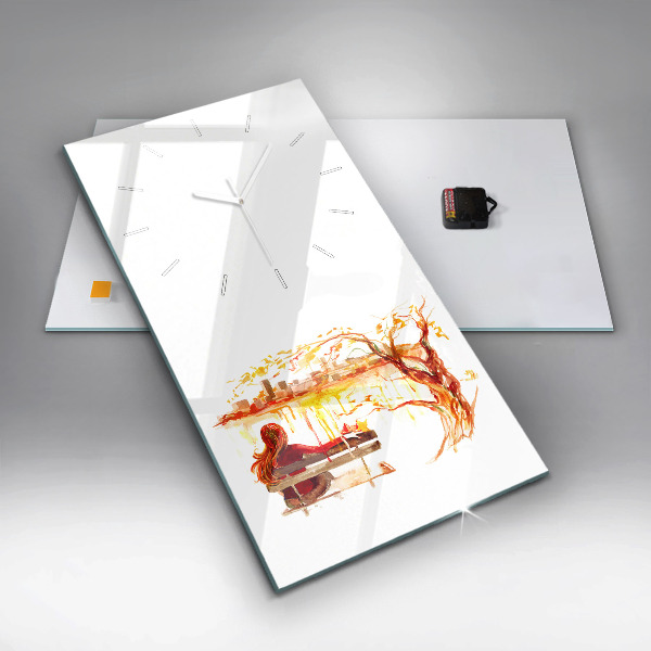 Orologio verticale Paesaggio autunnale