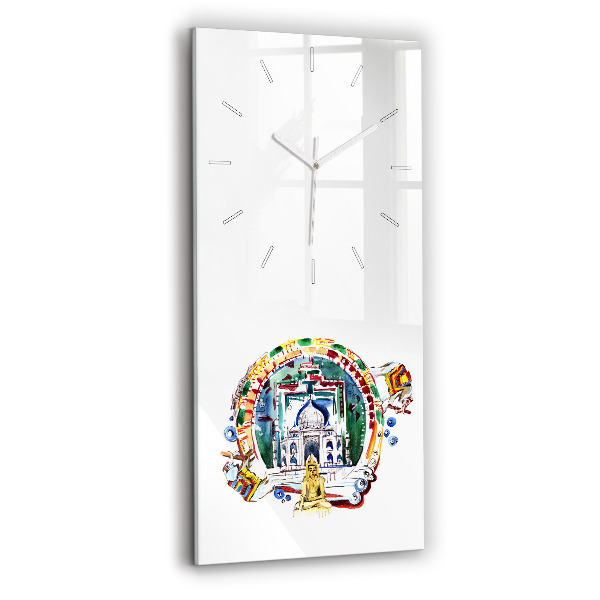 Orologio verticale Dipinto del Buddha nel tempio