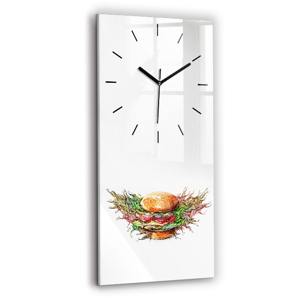Orologio verticale Hamburger con formaggio XXL