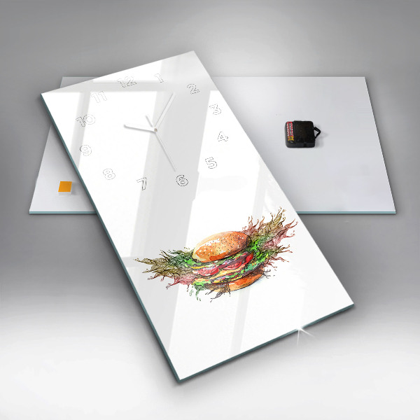Orologio verticale Hamburger con formaggio XXL