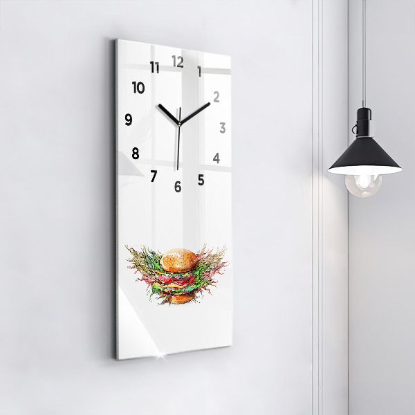 Orologio verticale Hamburger con formaggio XXL