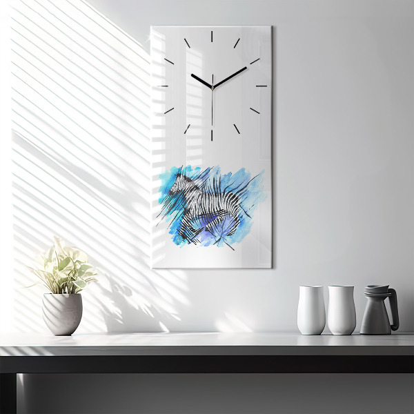 Orologio verticale Asimmetria della zebra dipinta