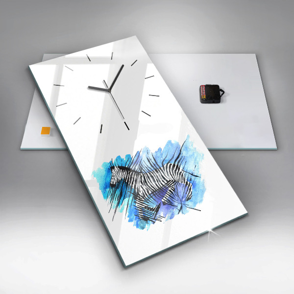Orologio verticale Asimmetria della zebra dipinta