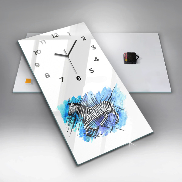 Orologio verticale Asimmetria della zebra dipinta