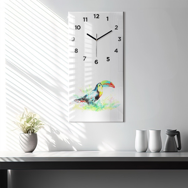 Orologio verticale Tucano nell'erba