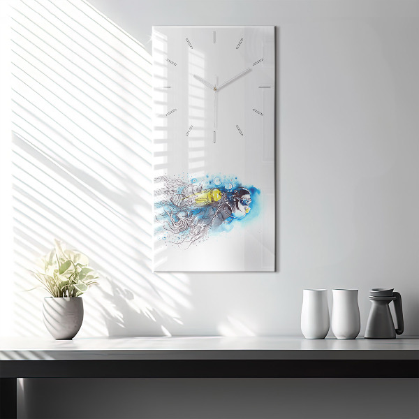 Orologio verticale Vita dei pesci sottomarini