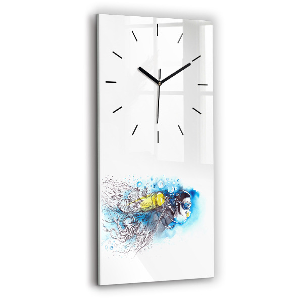 Orologio verticale Vita dei pesci sottomarini