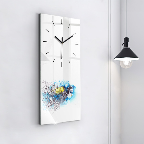 Orologio verticale Vita dei pesci sottomarini