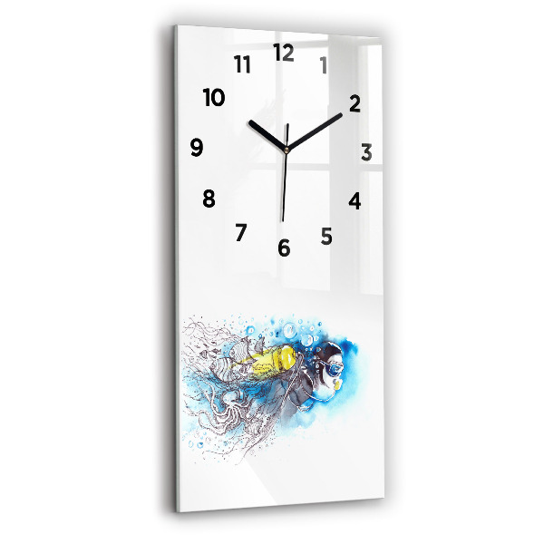 Orologio verticale Vita dei pesci sottomarini