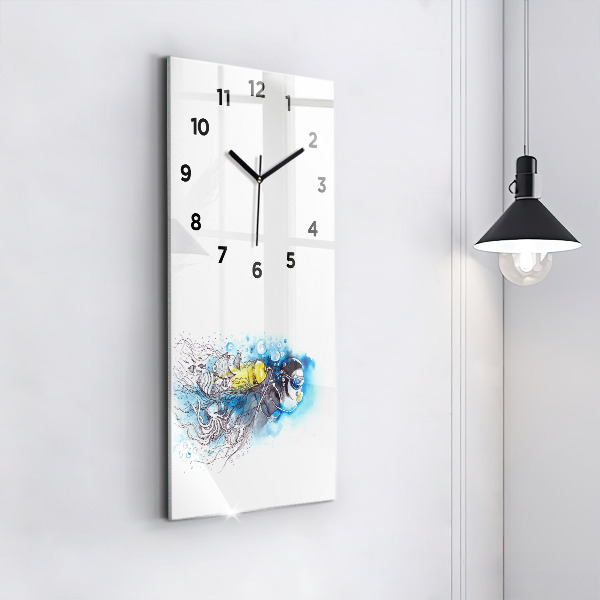Orologio verticale Vita dei pesci sottomarini