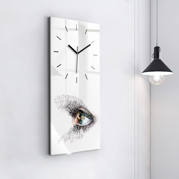 Orologio verticale Disegno di un occhio umano