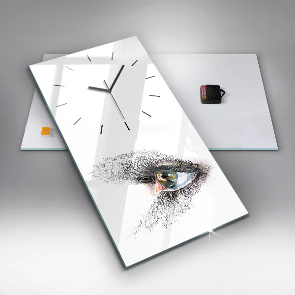Orologio verticale Disegno di un occhio umano