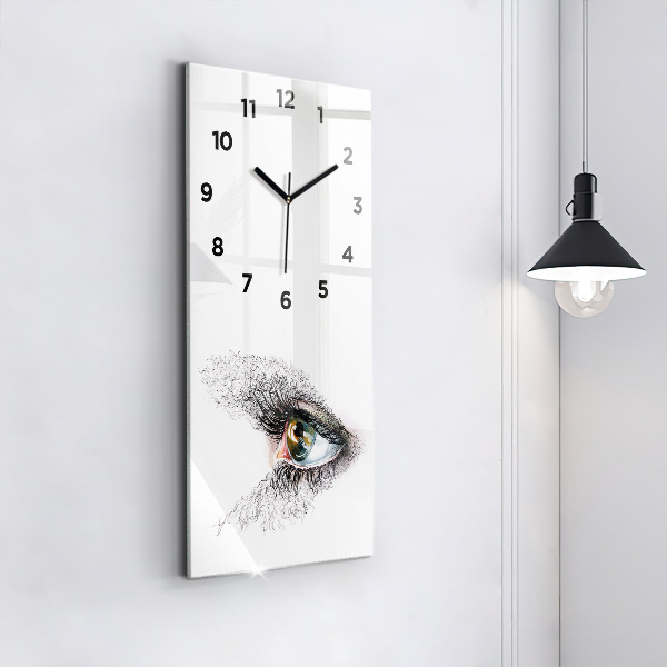 Orologio verticale Disegno di un occhio umano