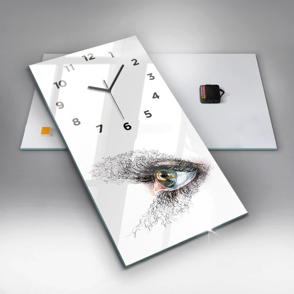 Orologio verticale Disegno di un occhio umano