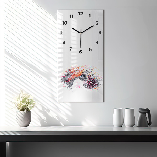Orologio verticale Dolce donna con torta