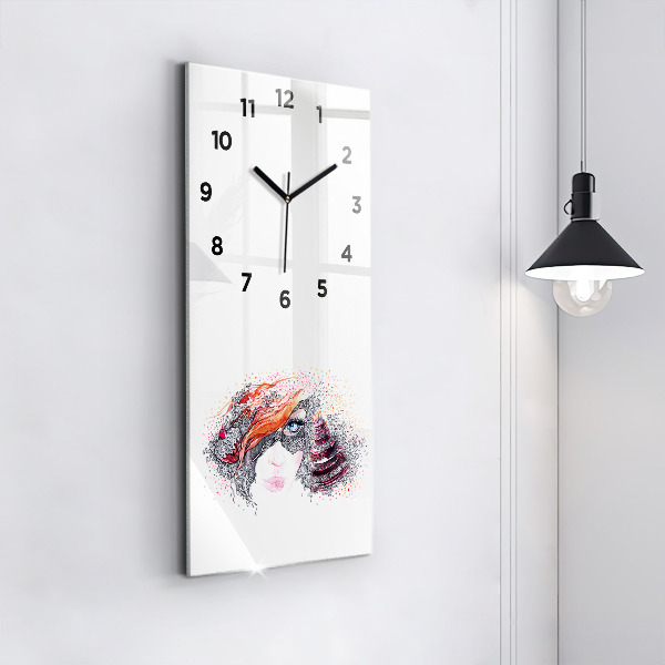 Orologio verticale Dolce donna con torta