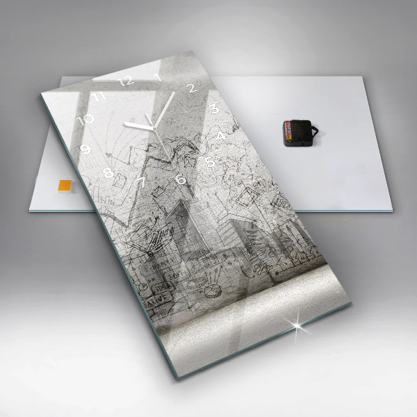 Orologio verticale Schizzo della città