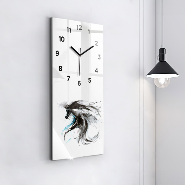 Orologio verticale Cavallo e donna astratti