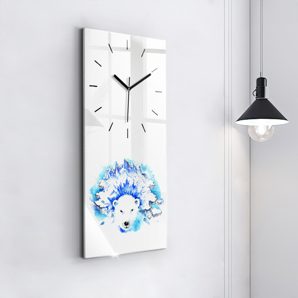 Orologio verticale Orso sullo sfondo del ghiaccio