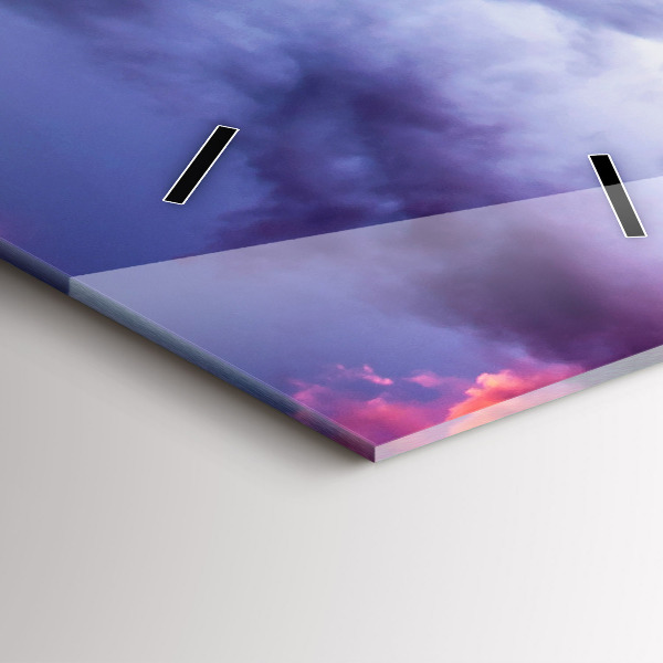 Orologio verticale Paesaggio montano invernale