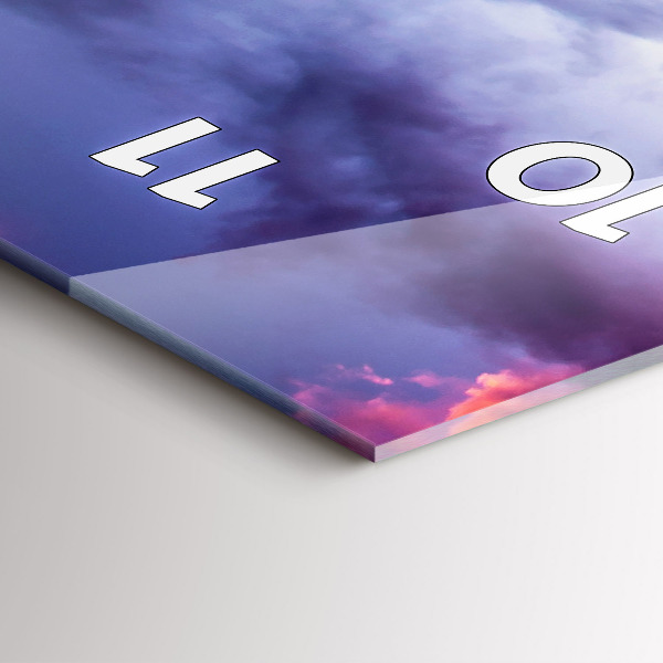 Orologio verticale Paesaggio montano invernale